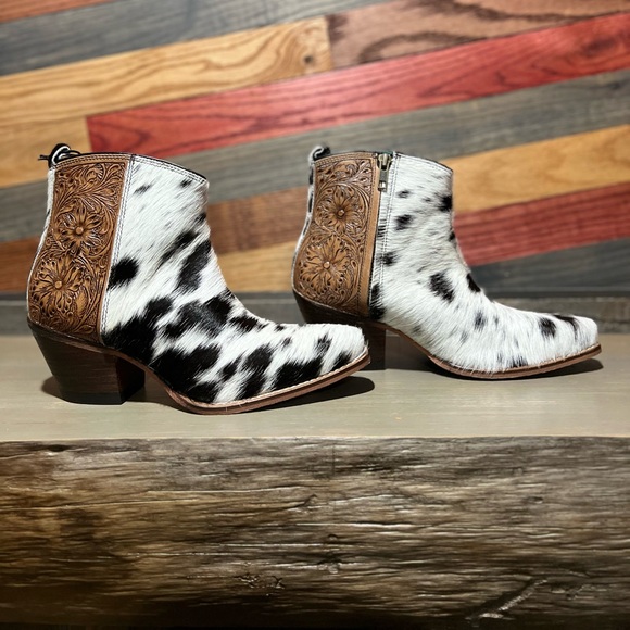 Myra Bag Shoes - 🌸NEW RELEASE Tooled Leather Genuine Hide-on Women Bootie Boot Boho Western